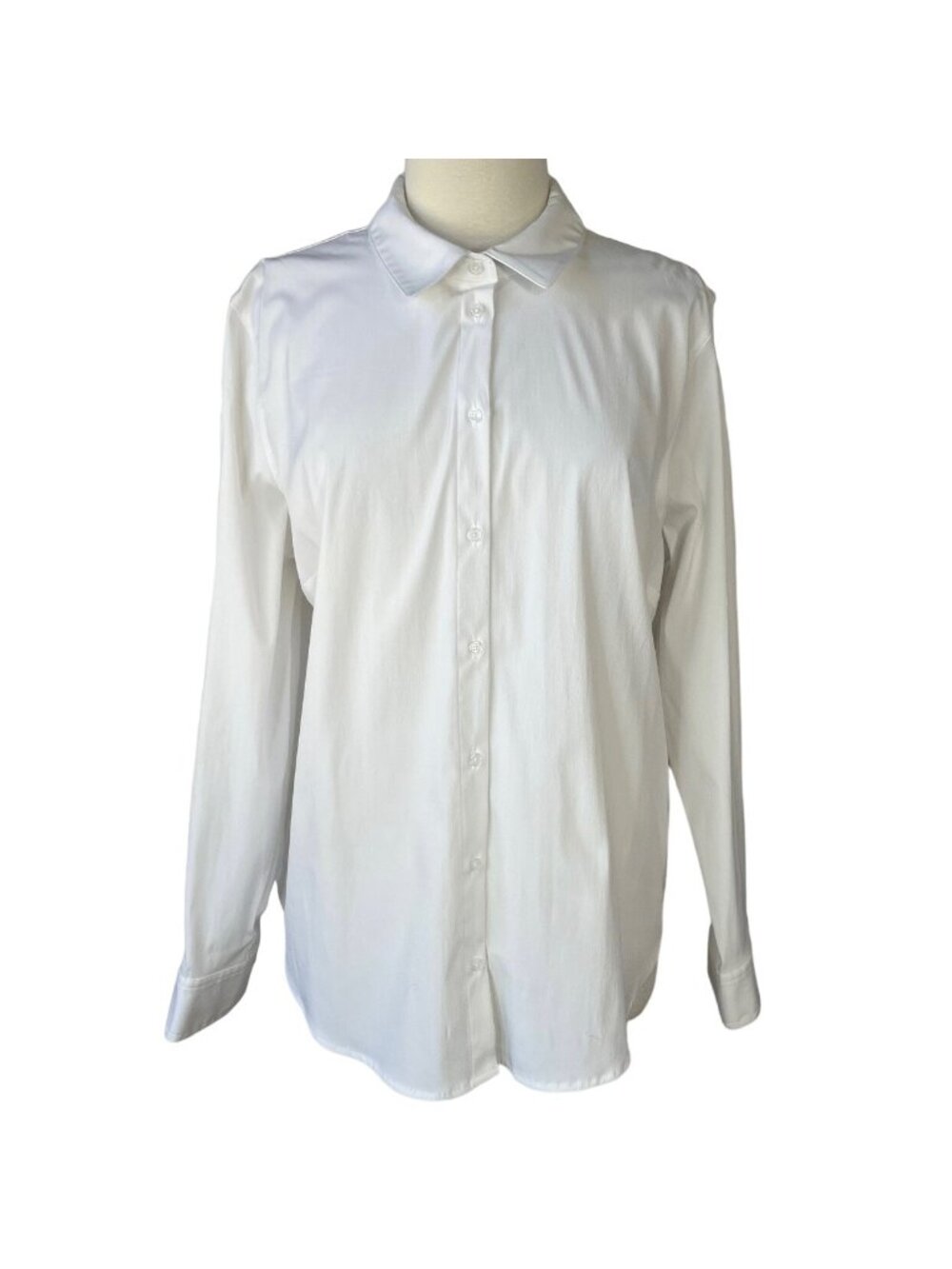 Time and Tru Classic Dress Shirt Wrinkle Resistant XXL Artic White New Core